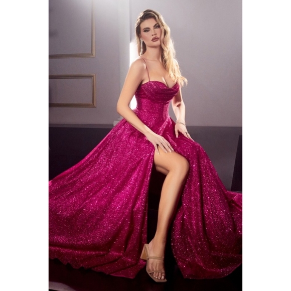 Ladivine Dresses & Skirts - Glamorous Fuchsia Prom Dress CD252